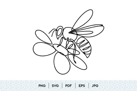 Bee Line Art SVG: Minimalist Graphics for Editorial Illustrations