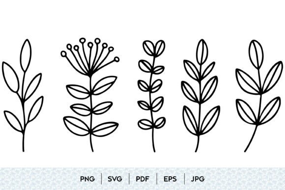 Botanical Leaf SVG Bundle for Modern Design Projects