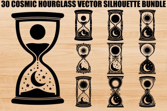 Cosmic Hourglass Silhouette Bundle