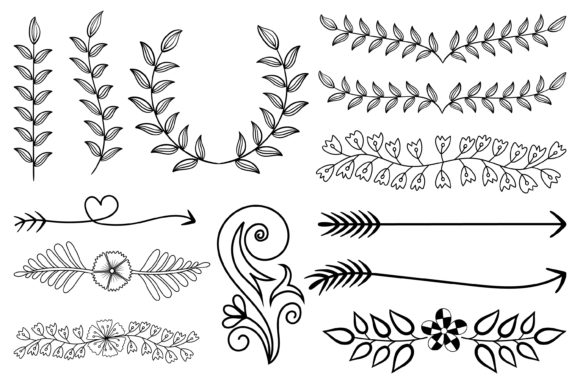 Decorative Line Art Border Vector Bundle for Graphics and Print Templates