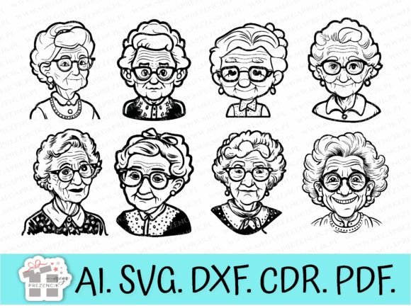 Grandma Vectors Graphics for Warm Branding