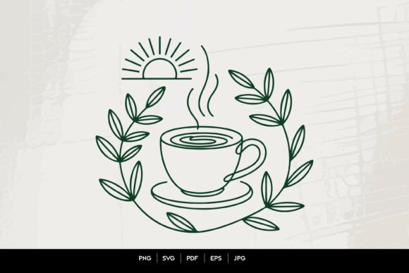 Morning Coffee Cup Line Art: Graphics & Illustrations Review
