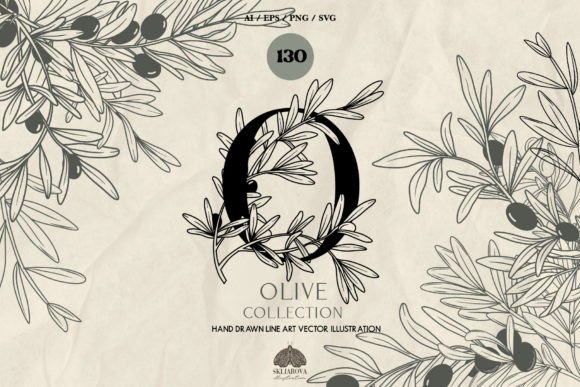 Olive Line Art Collection