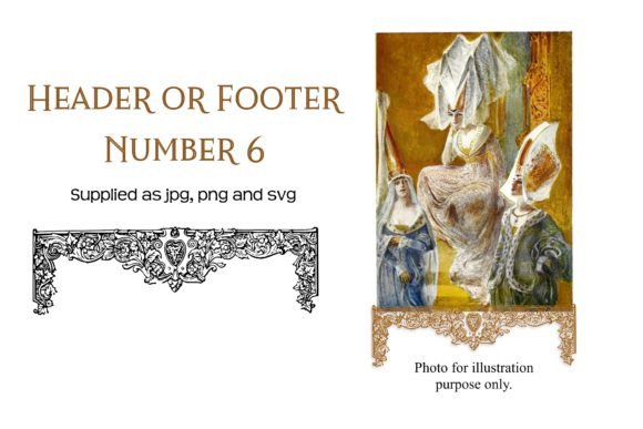 Vintage Decorative Header or Footer 6